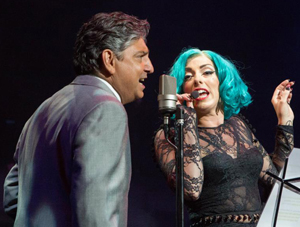 Frankie Roma (UK's Tony Bennett Tribute Singer) with Lady GaGa Tribute singer Donna Marie